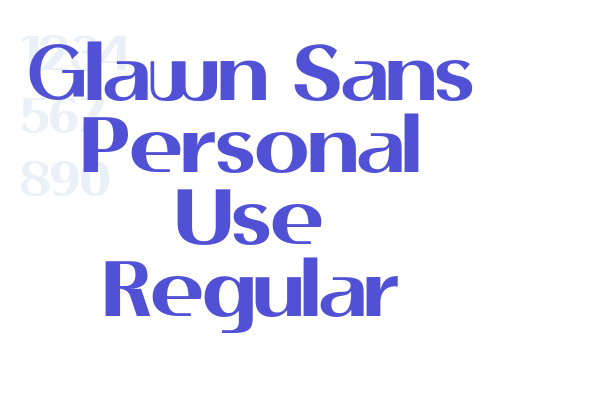Glawn Sans Personal Use Regular