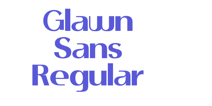 Glawn Sans Regular Font