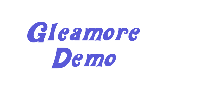 Gleamore Demo Font