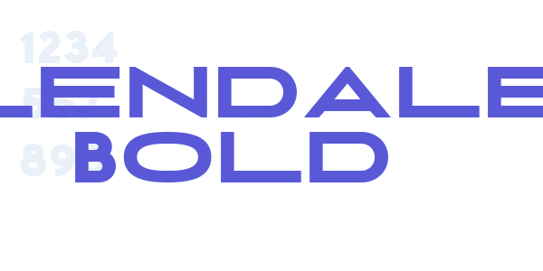 Glendale Bold font free