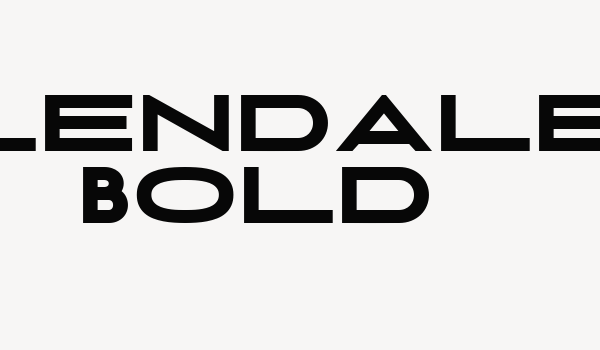 Glendale Bold Font