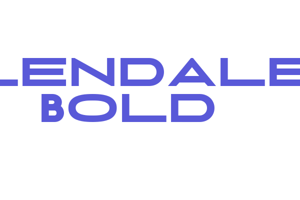 Glendale Bold Font