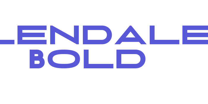 Glendale Bold Font Download