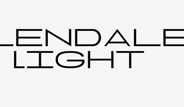 Glendale Light Font