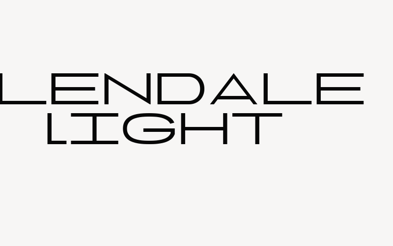 Glendale Light Font