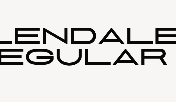 Glendale Regular Font