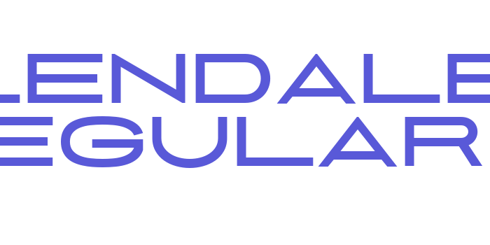 Glendale Regular Font