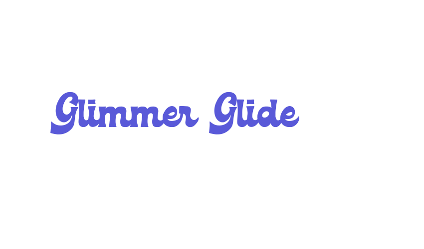 Glimmer Glide Font Download