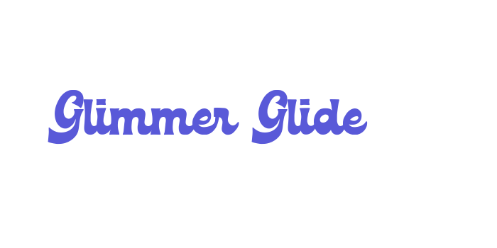 Glimmer Glide Font Download