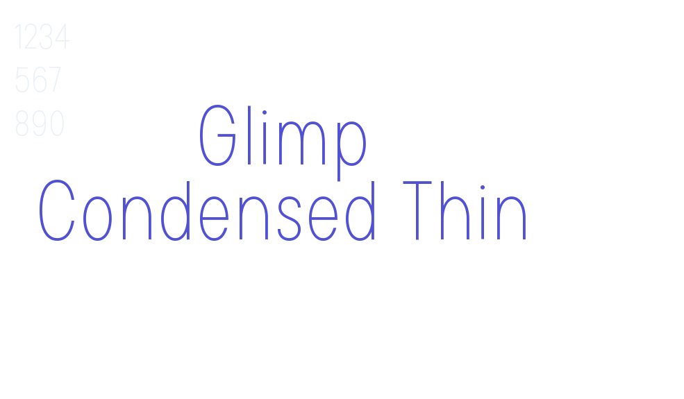 Glimp Condensed Thin-font-download