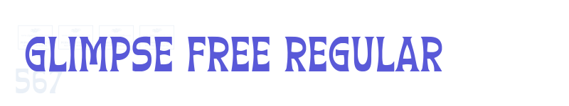 Glimpse Free Regular-related font