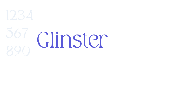 Glinster font free