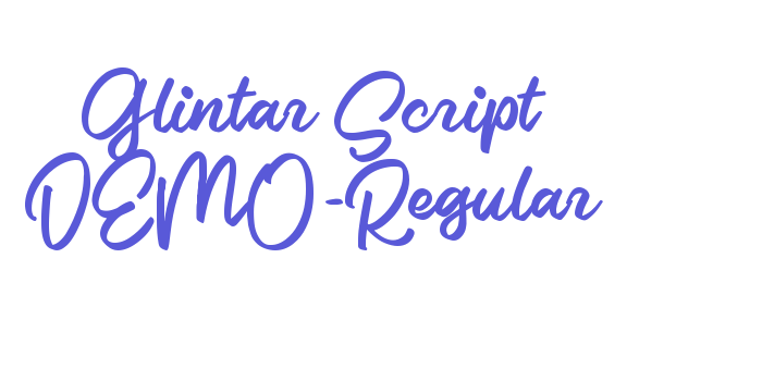 Glintar Script DEMO-Regular Font Download