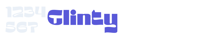 Glinty-related font