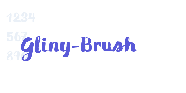 Gliny-Brush font free