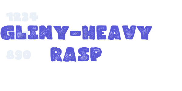 Gliny-Heavy Rasp font free