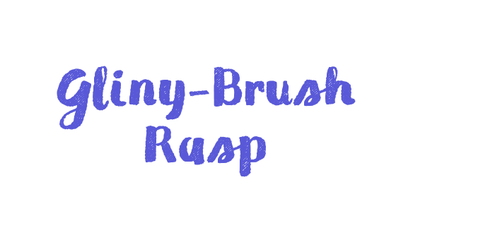 Gliny-Brush Rasp Font Download