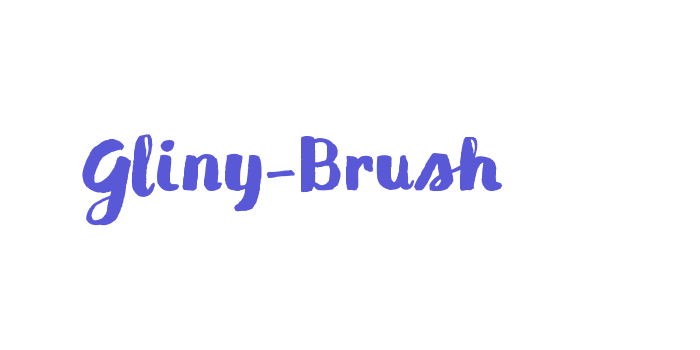 Gliny-Brush Font Download