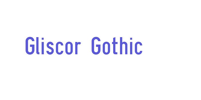 Download Gliscor Gothic Font