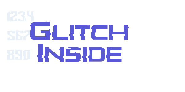 Glitch Inside font