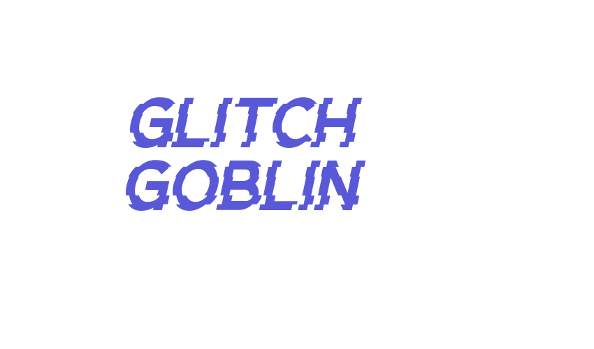 Glitch Goblin Font Download