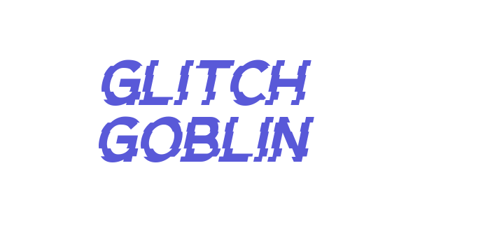 Glitch Goblin Font Download