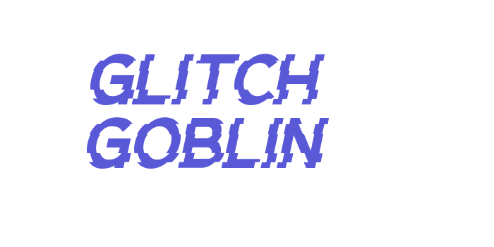 Glitch Goblin Font