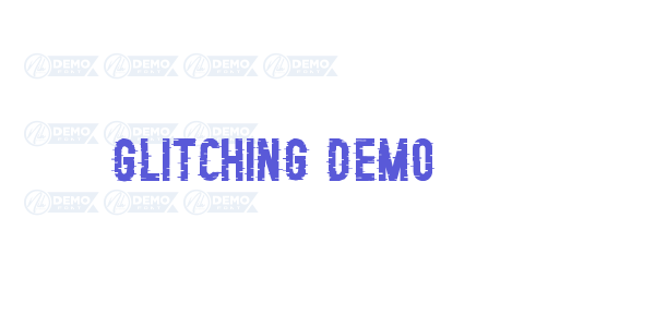 Glitching Demo font free