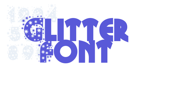 Glitter Font font free