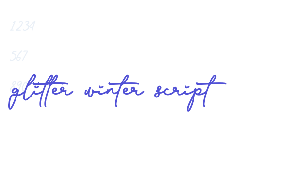 Glitter Winter Script