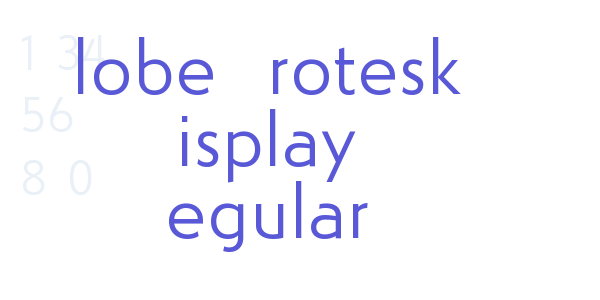 Globe Grotesk Display Regular font free