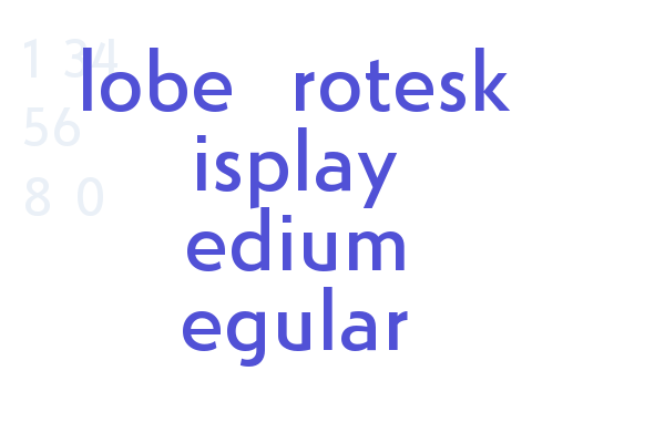 Globe Grotesk Display Medium Regular Font Download