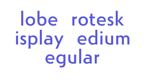 Download Globe Grotesk Display Medium Regular Font