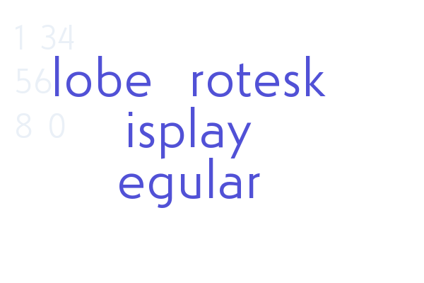 Globe Grotesk Display Regular Font Download