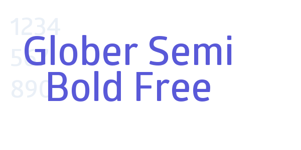 Glober Semi Bold Free font