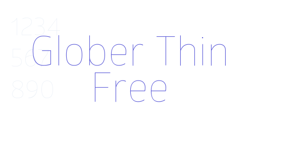 Glober Thin Free font