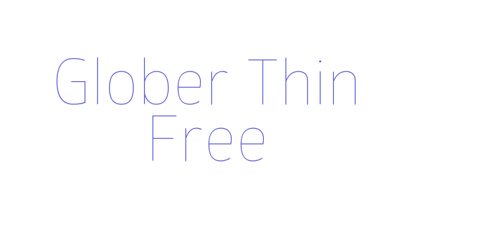 Glober Thin Free Font Download