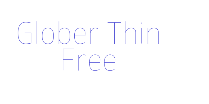 Glober Thin Free Font