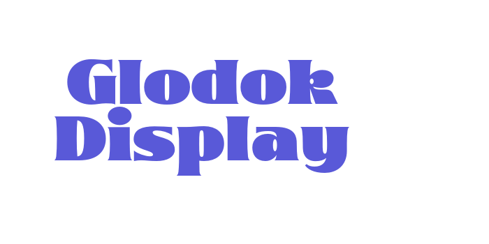 Glodok Display Font Download