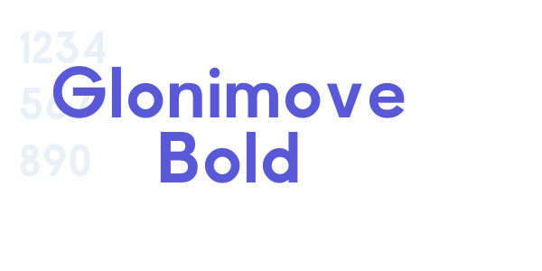 Glonimove Bold font free