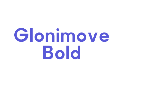 Glonimove Bold Font