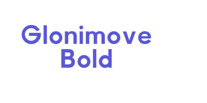 Glonimove Bold Font Download