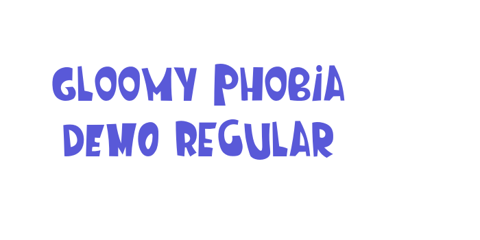 Gloomy Phobia DEMO Regular Font Download