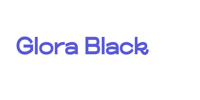 Glora Black Font Download