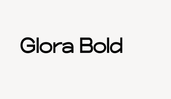 Glora Bold Font