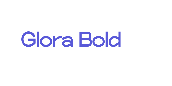 Glora Bold Font Download