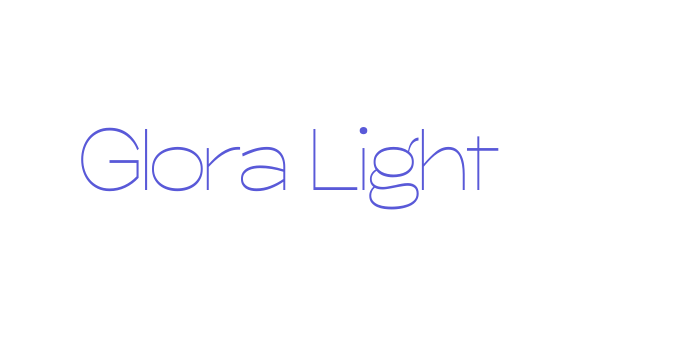 Glora Light Font Download