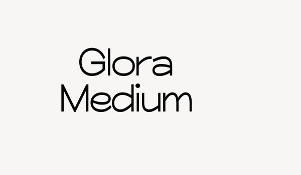 Glora Medium Font