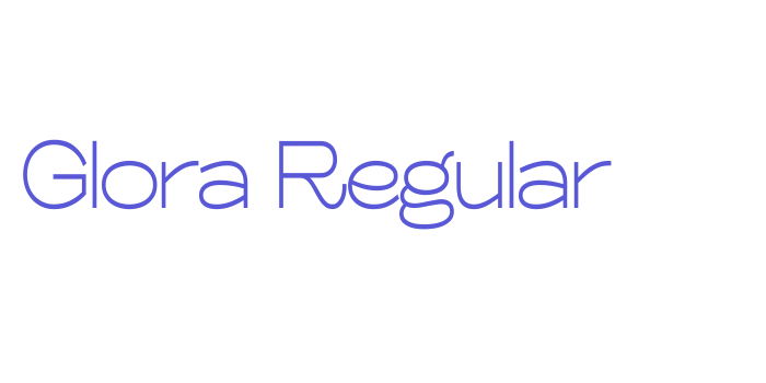 Glora Regular Font Download