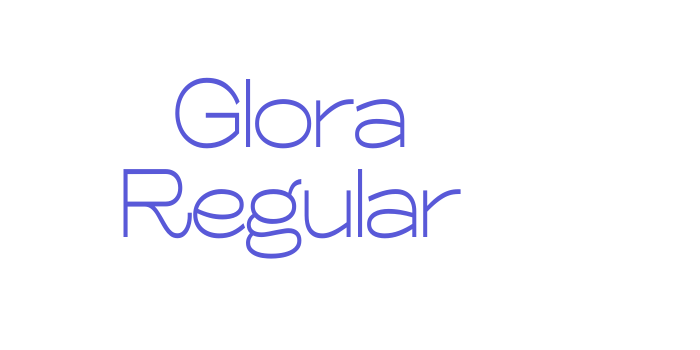 Glora Regular Font